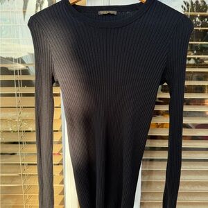Louis Vuitton Black Ribbed Crew Neck Sweater